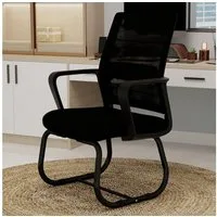Sweiko Armlehnstuhl Moderner Bürostuhl, Metallgestell, Weich und bequem, für Zuhause und Büro geeignet