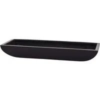 VIVANNO Pflanzschale Fiberglas ZOEY Schale - Anthrazit Matt (1 St), 49x19x8 cm