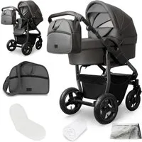 bergsteiger Kombi-Kinderwagen Babywagen Capri 3in1, Kombikinderwagen Komplettset, (10-tlg)