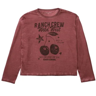 STACCATO - Md.-Shirt maroon red - Gr. - 164