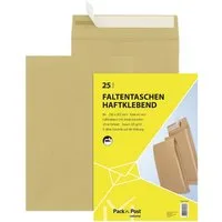 MAILMEDIA Versandtasche, DIN B4, ohne Fenster, Seitenfalte/Steh-/Klotzboden, Haftklebung