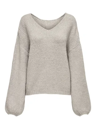 JDY - JDYDINEA L/S REVERSIBLE PULLOV. KNT NOOS Chateau Gray - Gr. - S