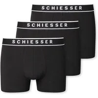 Schiesser Boxershorts mit sportlichem Webgummibund und SCHIESSER-Logo-Prägung im 3er Pack