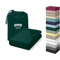 OTTO home Spannbettlaken Cremona, BASIC und PREMIUM Qualität, mit Elasthan, Baumwolle, Jersey (180 g/m), Gummizug: rundum, (1 Stück), bis 20 cm Höhe, Bettlaken ab Gr. 90x200 cm, Strapazierfähig