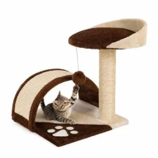 Lionto Kratzbaum Höhe 43 cm braun/ beige