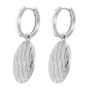 Orphelia Creolen für Damen, 925 Sterlingsilber, Silber ZO-6049