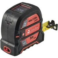 TOOLCRAFT Entfernungsmesser 2 in 1 Laser-Entfernungsmesser Max. 40 m mit Maßband TO-8597142