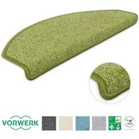 Metzker® Stufenmatte Stufenmatten Vorwerk Durango Halbrund Grün 15 Stück, halbrund, Höhe: 8 mm, 15 Stück im Set - Grün