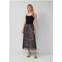 s.Oliver Midirock Rock Mesh-Rock mit Leo-Muster