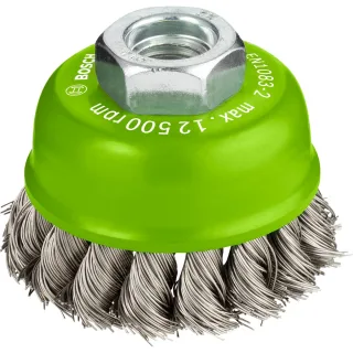 Bosch PRO Topfbürste, Edelstahl, gezopfter Draht - 2608622104