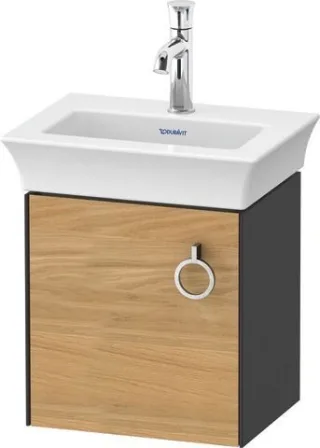 Duravit White Tulip Waschtischunterbau wandhängend Natur Eiche & Graphit Matt & Seidenmatt 384x298x4 WT4250LH558