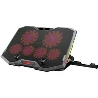 Conceptronic Laptoptisch ERGO Gaming-Notebook Kühlständer mit 6 Lüftern THYIA01B