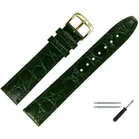 MARBURGER Uhrenarmband 14mm Leder Kroko (Caiman) Prägung