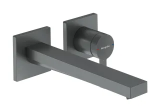 Hansgrohe 2-Loch Waschtischmischer Unterputz Tecturis E Fertigset 225 Brushed Black Chrome,73051340 73051340