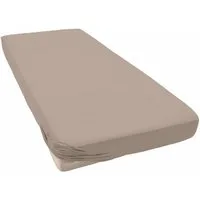 Primera Spannbettlaken Mako-Feinjersey Spannbetttuch, Mako-Jersey, Gummizug: rundum, (1 Stück), Geeignet für Standardmatratzen bis 22 cm, 100% Baumwolle