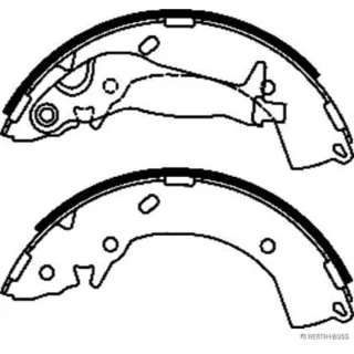 Jakoparts Bremsbacken hinten Hyundai Getz I10 I20 Solaris Kia Rio Stonic