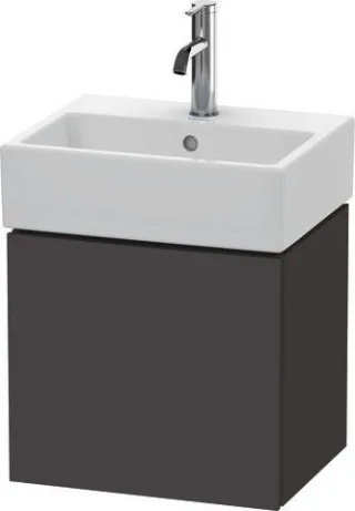 Duravit L-Cube Waschtischunterbau wandhängend Graphit Supermatt 434x341x400 mm - LC6245R8080 LC6245R8080