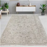 Carpetia Teppich Design-Teppich beige Vintage Look elegant für moderne Wohnräume, rechteckig