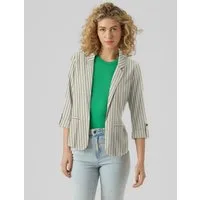 Vero Moda Kurzblazer VMJESMILO 3/4 LOOSE BLAZER WVN NOOS mit Leinen