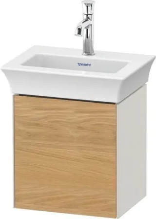 Duravit White Tulip Waschtischunterbau wandhängend Natur Eiche & Nordic Weiß Matt & Seidenmatt 384x2 WT4240LH539