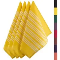 Loco Bird Geschirrtuch aus 100% Baumwolle, (Hochwertiges 4er Handtuch Set für die Küche, 45x75 cm gestreift), Geschirrhandtücher zum Abtrocknen