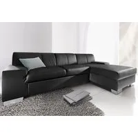 DOMO collection Ecksofa Star, zeitlose Formensprache, elegante Optik, Breite 248cm, L-Form, wahlweise mit Bettfunktion