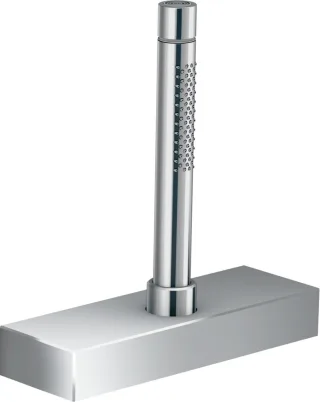 Hansgrohe Wannenrandset Axor Edge mit sBox und Handbrause chrom, 46470000 46470000