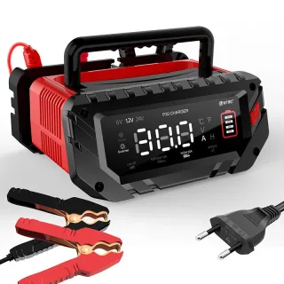 HTRC 6V 12V 24V 10A-30A Smart Repair Battery Maintainer Charger P30 Charging Charger for Car Motorcycle Boat Lead-Acid A