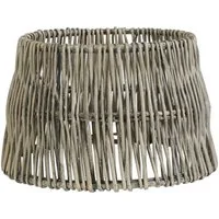 Light & Living Lampenschirm Lampenschirm Zylinder ROTAN von Light & Living Grau Ø40cm Rund Rattan