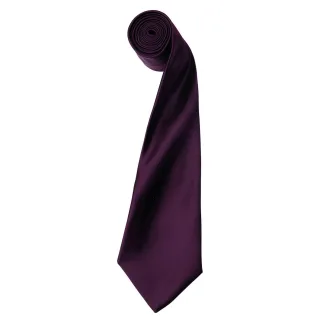 Premier - "Colours" Krawatte für Herren/Damen Unisex (Aubergine)