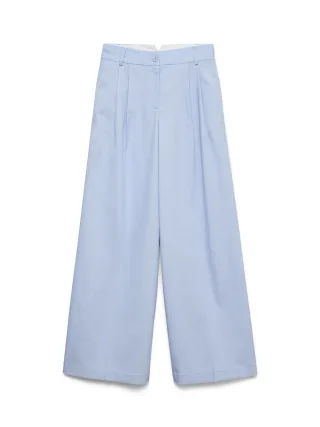 VERO MODA - VMNILLE HW WIDE PANT Brunnera Blue - Gr. - 30