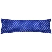 Heubergshop Seitenschläferkissenbezug, (1 Stück), 40x145cm Anker Dunkelblau Weiß 100% Baumwolle Renforcé (389-2-B)