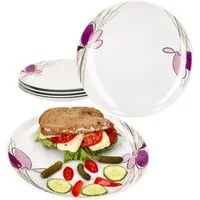 MamboCat Speiseteller 6x Viola Speiseteller Ø27,2cm Porzellan 6 Personen Essteller