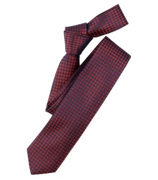 VENTI - Krawatte 6cm gemustert blau/rot - Gr. - OS