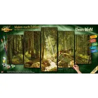 Schipper Malen nach Zahlen Meisterklasse Polyptychon - Unser Wald, Made in Germany