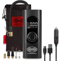 HEYNER Kompressor Luftkompressor 10 bar 6000 mAh mit Auto-Stopp LCD und Powerbank, 60 W, max. 10 bar, 1-tlg.