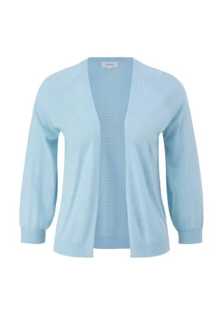 s.Oliver Red Label - Strickjacke aus Viskose blau - Gr. - 46