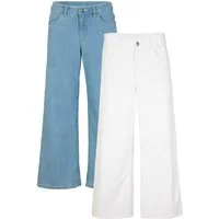 bonprix Caprijeans (Packung, 2-tlg) lockere Passform, mit Eingrifftaschen, mit Gesäßtaschen