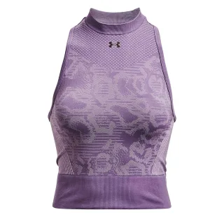 Under Armour Rush Womens Purpur nahtloses Erntepunkt
