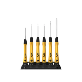 Wiha Feinschraubendreher Set PicoFinish ESD TORX 7-teilges Set mit Halter - 43708