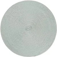 Haus und Deko Platzset Platzset rund ca. 35 cm Ø abwaschbar Bast Optik Tischset Platzdeckche, (1-St)