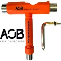 AOB Skateboard AOB Longboard Skate Rollschuhe Tool Multifunktions Werkzeug Orange