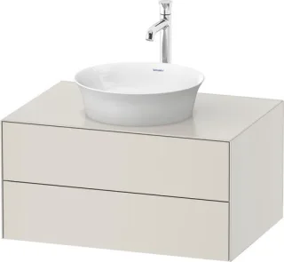 Duravit White Tulip Konsolenwaschtischunterbau wandhängend Nordic Weiß Seidenmatt 800x550x408 mm - W WT4985039390010
