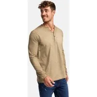 Indicode Langarmshirt Herren INKilsone Shirt Langarm Herrenshirt lässiges Longsleeve mit modischer Knopfleiste