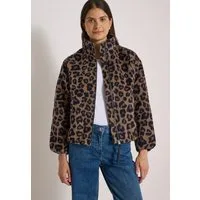 CECIL Fellimitatjacke mit Stehkragen