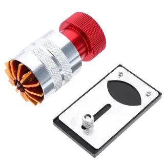 Watch Repair Tool Kit Chrome Vanadium Steel Adjustable Case Opener Acrylic Crystal Removal Lightweight Non Slip Pattern