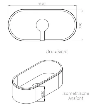 Neuesbad Wannenträger für Galatea SUN S 170/80 O 170x80 SW 16328
