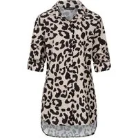 CLOUD 5IVE Klassische Bluse CLOUD 5IVE Leo All Over Turn-Up Bluse