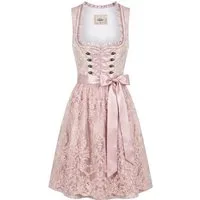Nübler Dirndl Minidirndl Karoline in Taupe - Rocklänge 60 cm