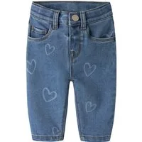 Name It Mom-Jeans NBFROSE MOM AOP JEANS 4044-ON NOOS Baumwollmischung, regular fit, high waist
